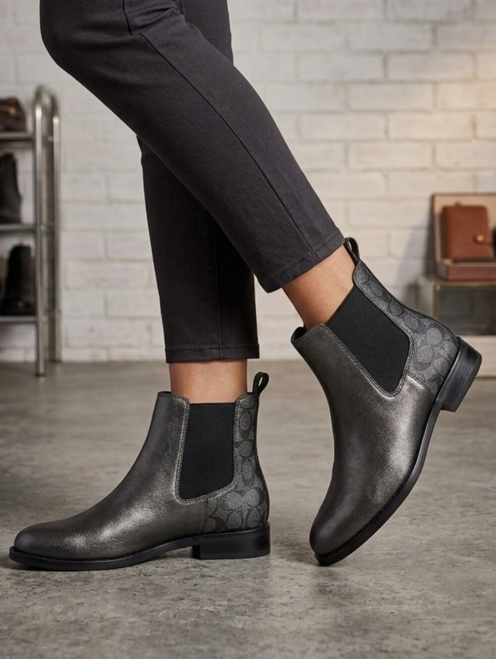 Coach Meredith Bootie Chelsea Slip-On Ankle Boot Size 7.5B
